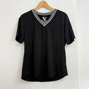 Merino Wool Womens V Neck T Shirt